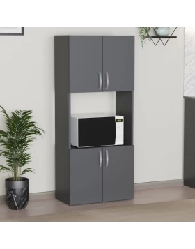 Armado Megapap melamine kitchen cabinet in anthracite color 60x32x140cm.