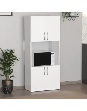 Armado Megapap melamine kitchen cabinet in white color 60x32x140cm.