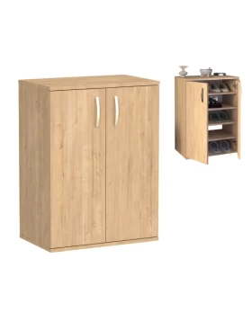 Manolo Megapap melamine shoe cabinet in sapphire oak color 60x38x81.4cm.