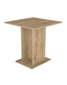 Allos Megapap melamine dinner table in sapphire oak color 75x75x77cm.