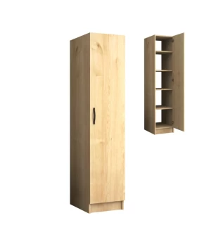 Ricardo Megapap melamine wardrobe in oak color 40x51,8x181cm.