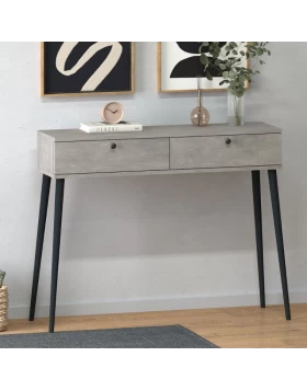 Alis Megapap melamine console in retro grey color 110x29x88cm.