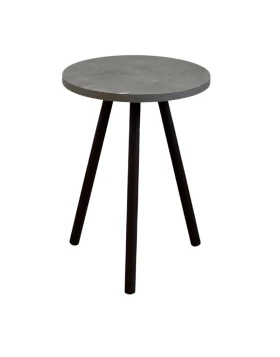 Roma Megapap melamine side table in retro grey color 33,5x33,5x46cm.