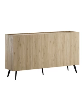 Luna Megapap melamine console in oak color 180x43x100cm.