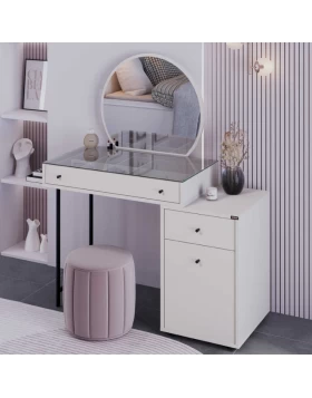 Dior Megapap melamine dressing table in mink color 108x45x130cm.