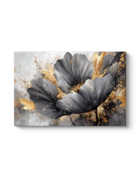 Flowers Whispering in the Night Megapap painting on canvas digital printing 140x100x3cm.