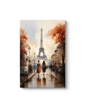 Autumn in Paris Megapap painting on canvas digital printing 70x100x3cm.