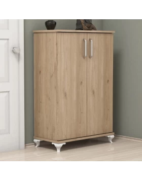 Jack Megapap melamine shoe cabinet in natural color 72x32.5x100cm.