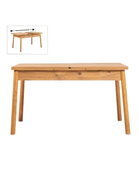 Jemmy Megapap melamine extendable table in atlantic pine color 120/153x75x77cm.