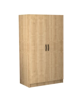 Victoria Megapap two doors melamine wardrobe in oak color 100x60x181cm.