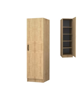 Victoria Megapap melamine wardrobe in oak color 50x60x181cm.