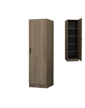 Victoria Megapap melamine wardrobe in walnut color 50x60x181cm.