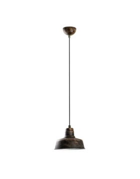 Vinci Megapap  E27 metallic ceiling lamp in copper vintage color Ø19x108cm.