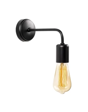 Aven Megapap E27 wall lamp in black color 8x20x15cm.