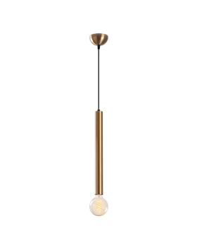 Lizy I Megapap E27 metallic ceiling lamp in vintage gold color Ø4x139cm.