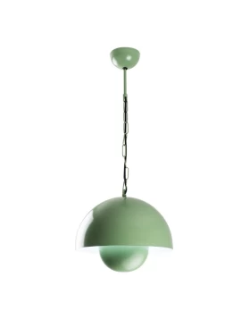 Neptun Megapap  E27 metallic ceiling lamp in green mint color Ø30x70cm.