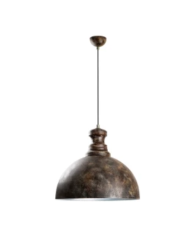 Vinci III Megapap  E27 metallic ceiling lamp in copper vintage color Ø40x134cm.