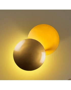 Mimoza Megapap Led wall lamp in gold color 25x16x25cm.