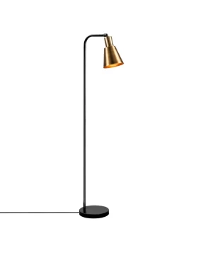 Balbin Megapap metal floor lamp in black - gold vintage color Ø30x120cm.