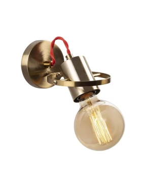 Asen Megapap E27 wall lamp in gold vintage color 12x17x13cm.