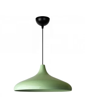 Lela Megapap  E27 metallic ceiling lamp in mint green color Ø31x100cm.