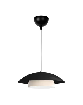 Eliora Megapap  E27 metallic ceiling lamp in black color Ø36x100cm.