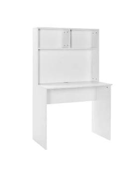 Trendline Megapap melamine study desk in white color 90x52x148cm.