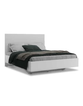 Oryana Megapap melamine bed in white color 160x200cm.