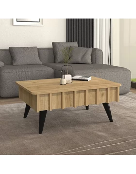 Gemma Megapap melamine coffee table in sepet oak color 90x59.6x36.8cm.