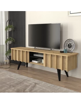 Gemma Megapap melamine tv stand in sepet oak color 150x35x46.7cm.